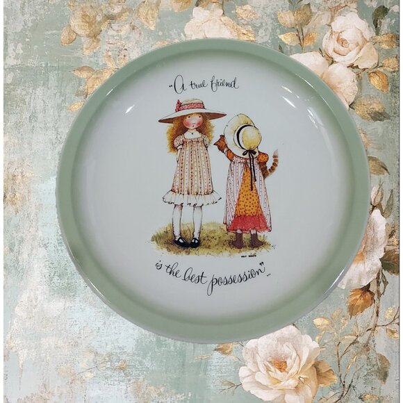Holly Hobbie Other - Plate Decorative Holly Hobbie A True Friend 10.5" Plate 1972 Made In USA